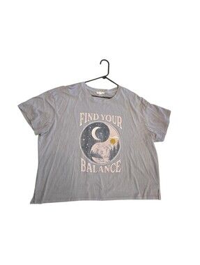 2x Maurices Womens Graphic Tee Shirt Sun Moon Plus Size Boho